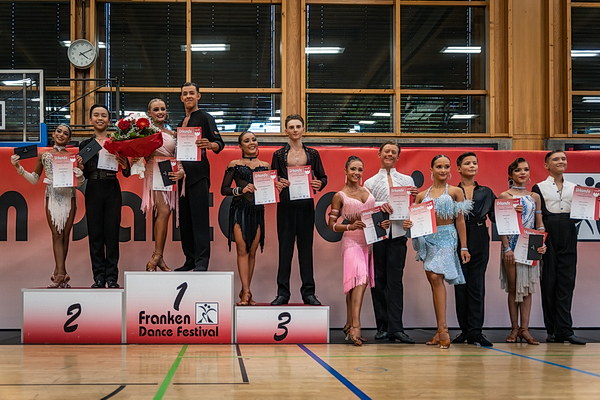 Franken Dance Festival 2025 - Siegerehrung RL Junioren II B-Latein