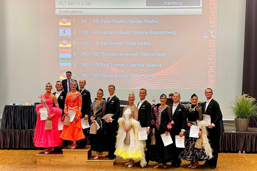 Podium RL Senioren III S-Standard 2026 in Hamburg