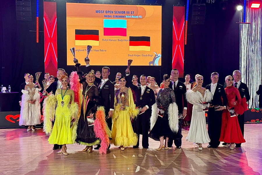 Siegerehrung WDSF Open Senior III Standard in Warschau