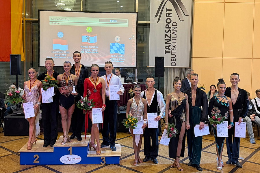 Siegerehrung Deutschlandcup Hauptgruppe A-Latein 2026