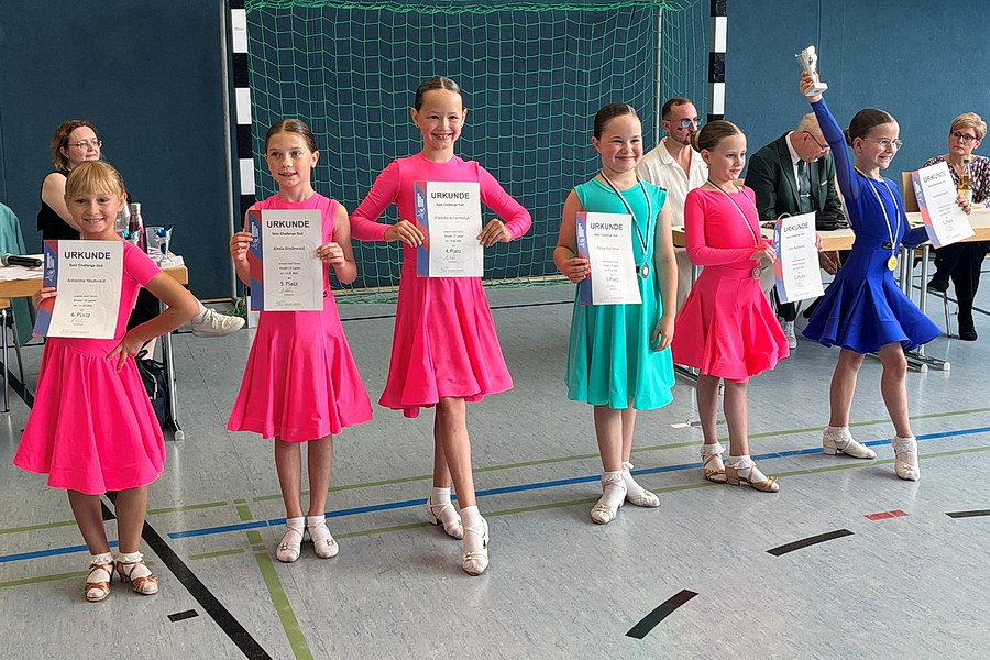 Solo Challenge Süd - Siegerehrung Kinder I D-Latein