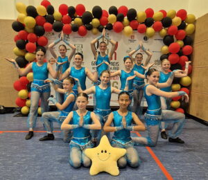 Erfolgreiche Premiere für die Firestars aus Bad Homburg, sie erreichen beim Großen Preis von Deutschland Platz 5 (Foto: privat)